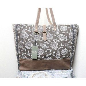 NEW Myra Bag Weekender Handbag Sturdy Canvas Upcycled Extra Large Overnight